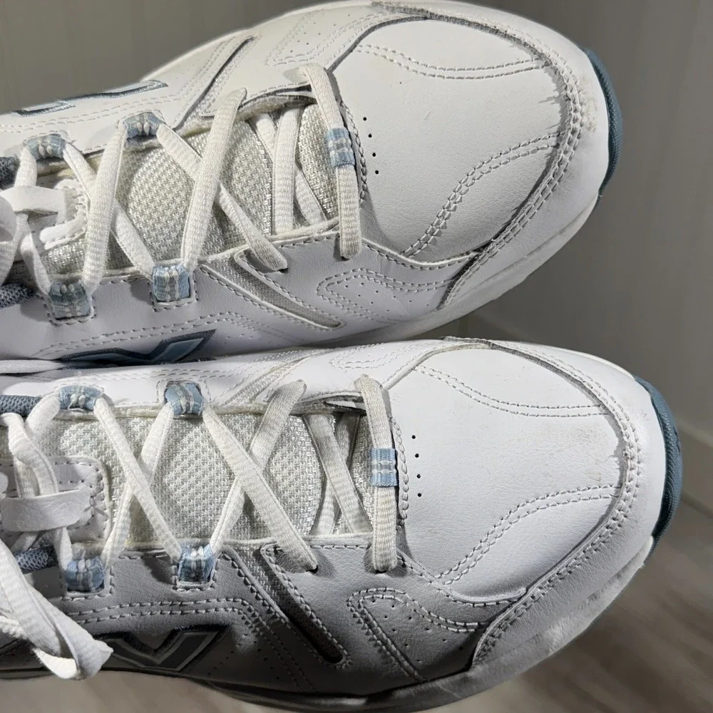 New Balance 608 Women's White Light Blue‎ Size 12 D WX608WB5